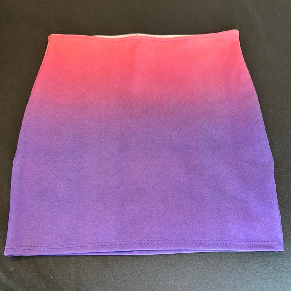 Gradient Pink & Purple Mini Skirt